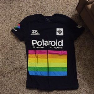 Vintage Polaroid Black Graphic T-shirt